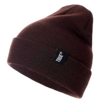 Casual Knitted Winter Beanie Unisex Solid Color Hat 15