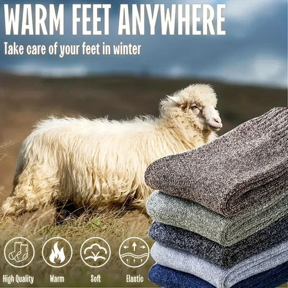 Men Winter Warm Thick Mid Calf Socks 3 Pairs 1