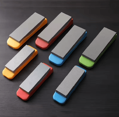 Double Sided Diamond Knife Sharpening Stone With Non Slip Base 3