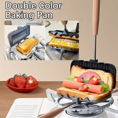 Rectangular DoubleSided Sandwich Baking Pan Aluminum Alloy NonStick 1