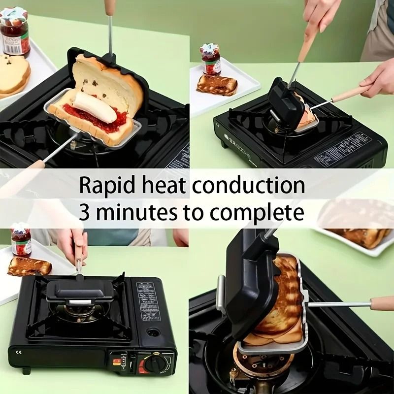Rectangular DoubleSided Sandwich Baking Pan Aluminum Alloy NonStick 3