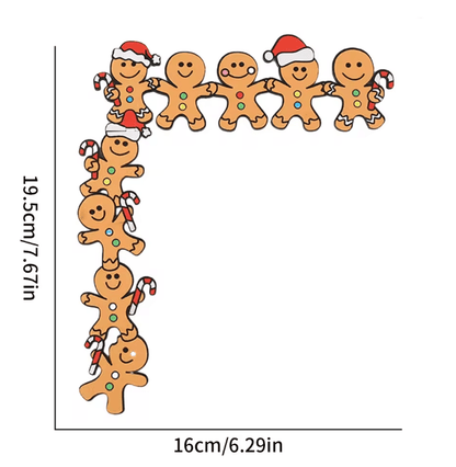 Gingerbread Man Wooden Christmas Door Corner Decoration 4