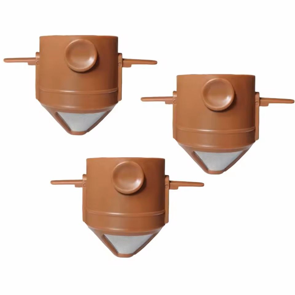 Folding Stainless Steel Coffee Dripper Filter Set With Ear Hook For Hand Pour Over Brewing 12