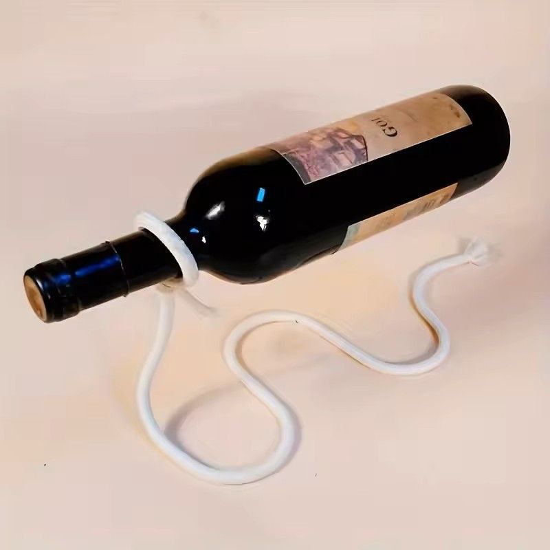 Creative Rope Wine Bottle Holder Snake Chain Suspension Display Rack for Home Decoration