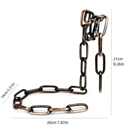Creative Rope Wine Bottle Holder Snake Chain Suspension Display Rack For Home Decoration 12