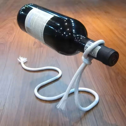 Creative Rope Wine Bottle Holder Snake Chain Suspension Display Rack For Home Decoration 8