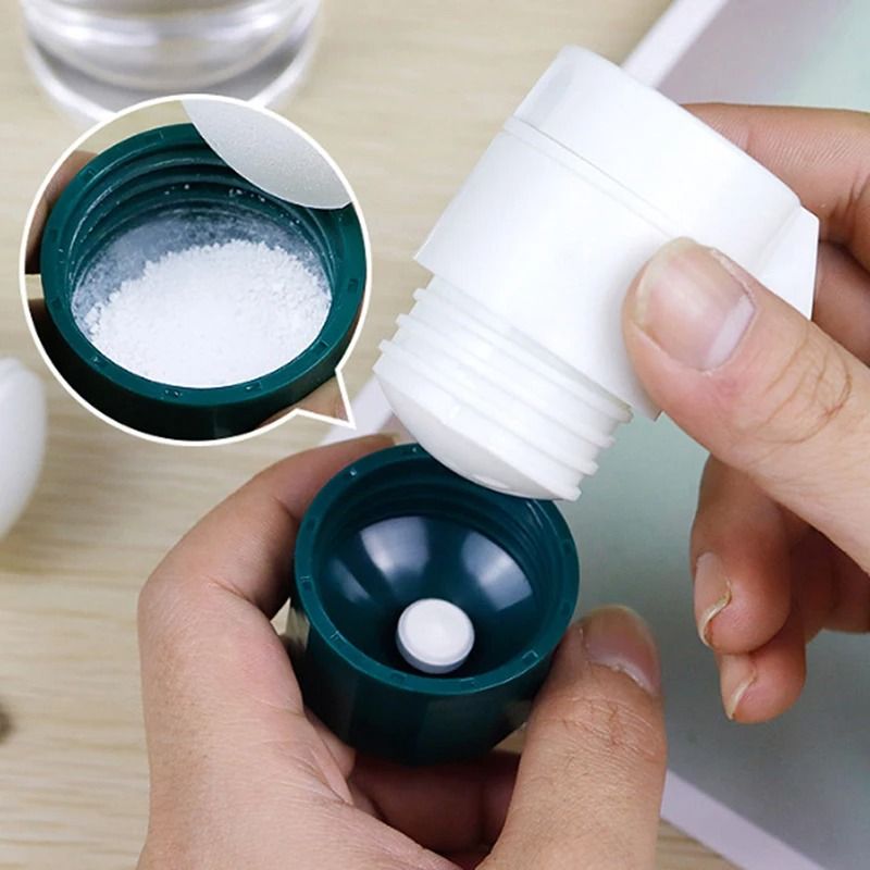 4 in 1 Portable Pill Case Splitter Grinder Storage Box