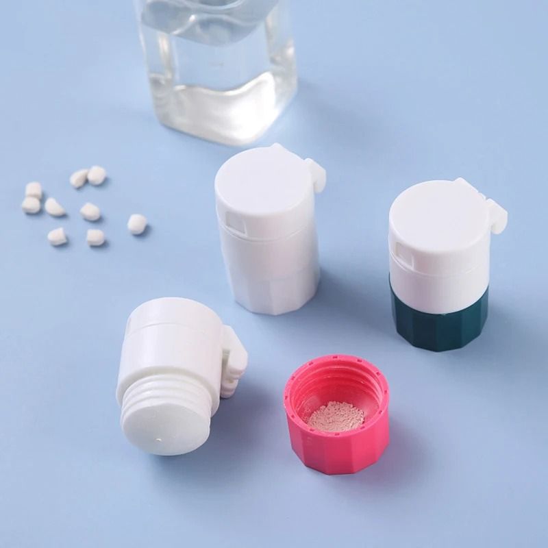 4 In 1 Portable Pill Case Splitter Grinder Storage Box 3