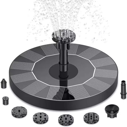 AllinOne Solar Floating Fountain  Garden Pond  Bird Bath Water Feature 1