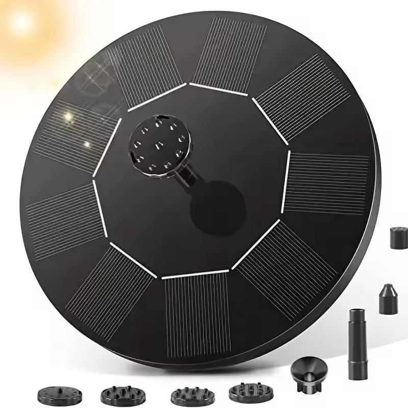 AllinOne Solar Floating Fountain  Garden Pond  Bird Bath Water Feature 5