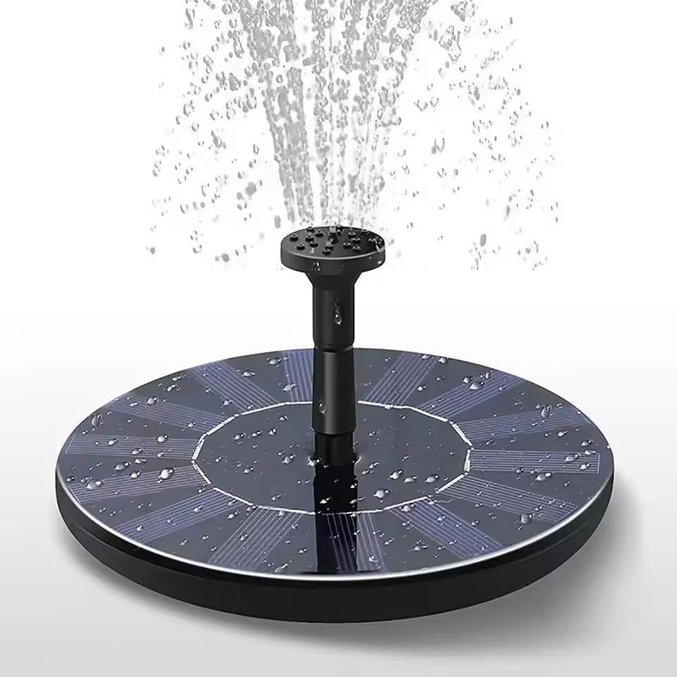 AllinOne Solar Floating Fountain  Garden Pond  Bird Bath Water Feature 6