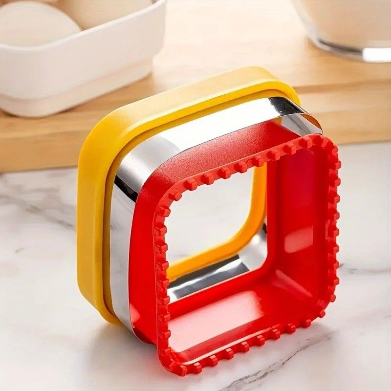 Stainless Steel Sandwich Cutting Mold With Hand Guard Multi Purpose Toast And Fruit Cutter For Lunc 5