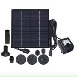 GardenSolar FlowMaster Solar Fountain Kit  Solar Panel Pump With 6 Nozzles For Pond  BirdBath Decor 1