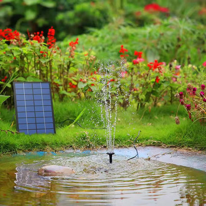 GardenSolar FlowMaster Solar Fountain Kit  Solar Panel Pump With 6 Nozzles For Pond  BirdBath Decor 7