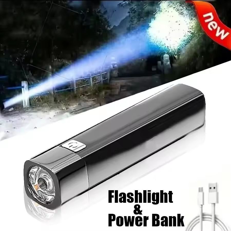 UltraBright 2in1 Tactical LED Flashlight  Power Bank 2