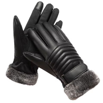 Plush FurMouth Mens Winter Insulated Touchscreen Gloves  Ultimate ColdWeather Outdoor Cycling  Moto 2