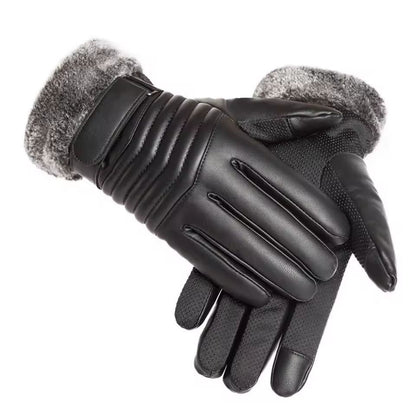 Plush FurMouth Mens Winter Insulated Touchscreen Gloves  Ultimate ColdWeather Outdoor Cycling  Moto 5