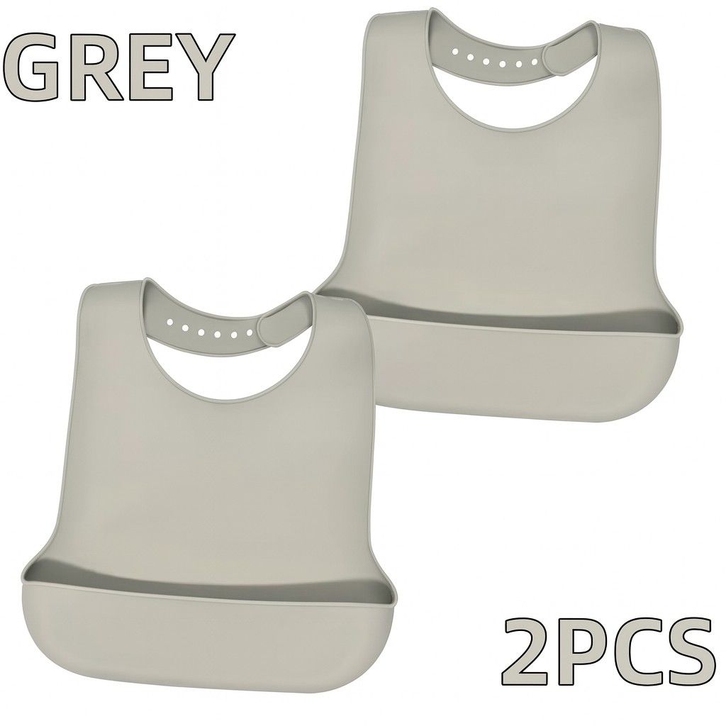 Large Silicone Adult Bib Waterproof Food Grade Bib With Pocket For Elderly Men And Women 11