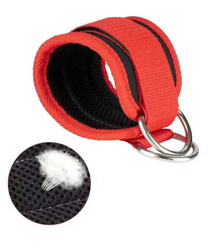 EliteFit Adjustable DRing Ankle Straps  Ultimate Cable  Pulley Leg Workout Support 6