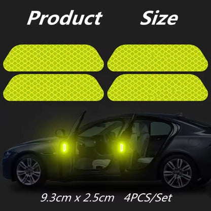 SafetyAware Car Door Reflective Warning Sticker Set 4Pack 8