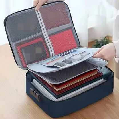 Smart Layer 3Tier Document Organizer Briefcase  Secure MultiLayer File Bag For Documents  Travel 2