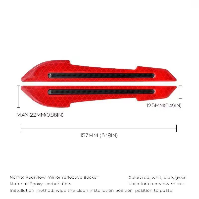Premium Reflective Car Warning Strip Tape  UltraSafe Exterior Vehicle Sticker 6