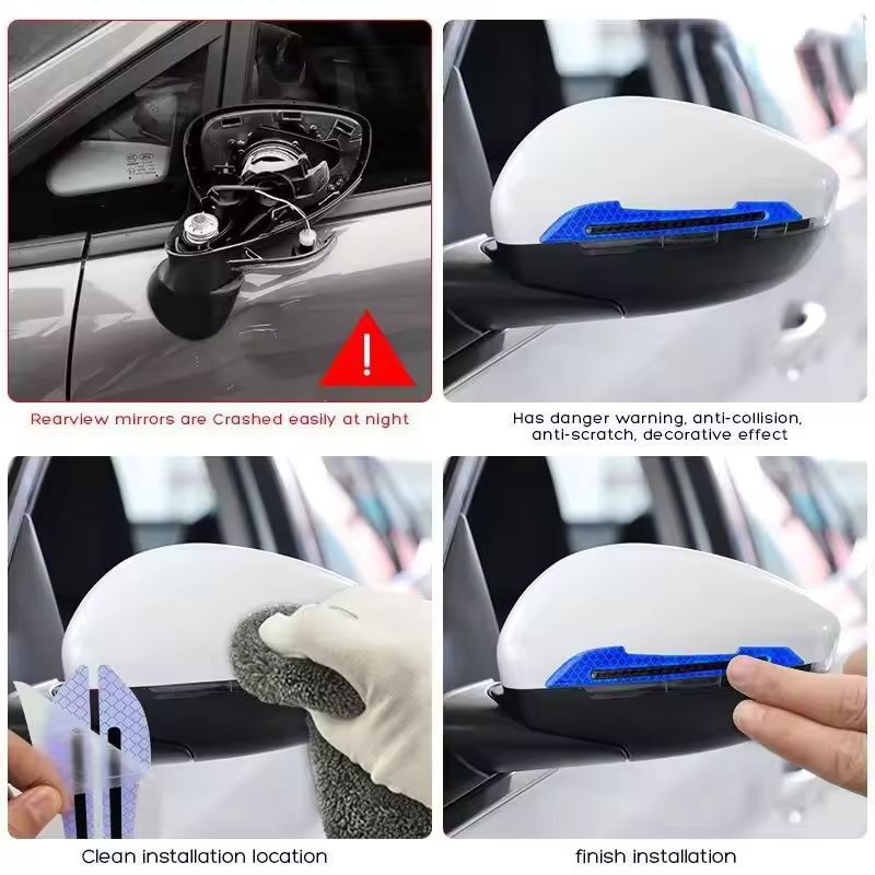 Premium Reflective Car Warning Strip Tape  UltraSafe Exterior Vehicle Sticker 8