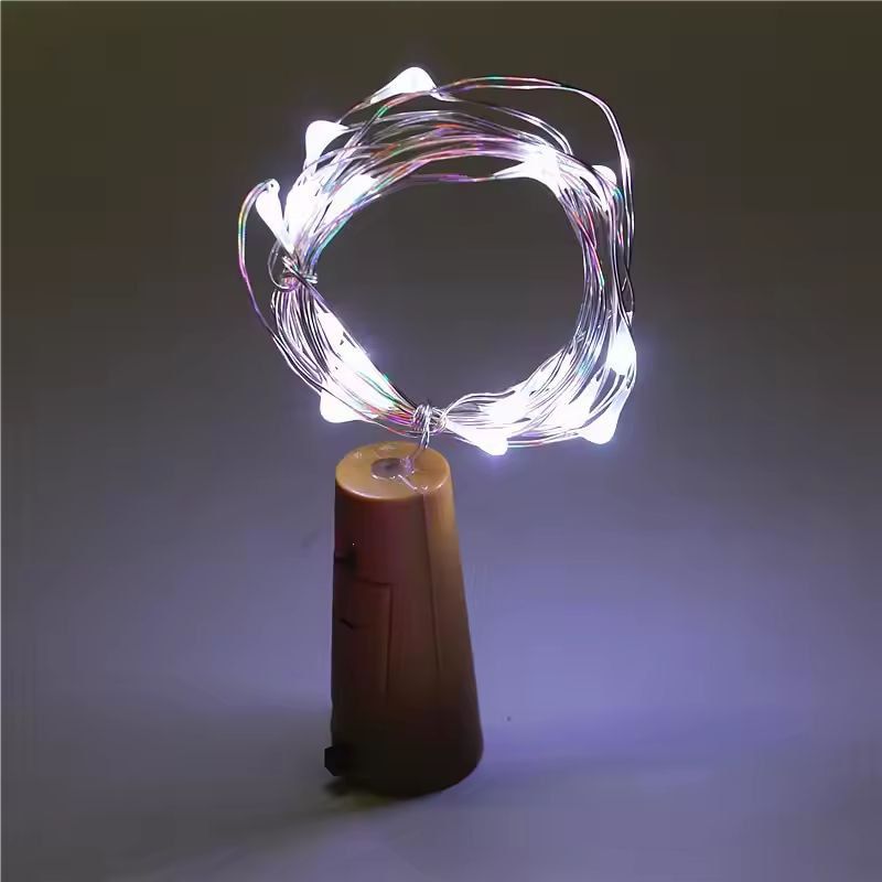 BottleGlow Premium Wine Bottle Cork String Lights  2 M Copper Wire Fairy Lights For Bars Weddings   2