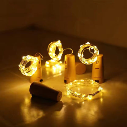 BottleGlow Premium Wine Bottle Cork String Lights  2 M Copper Wire Fairy Lights For Bars Weddings   6