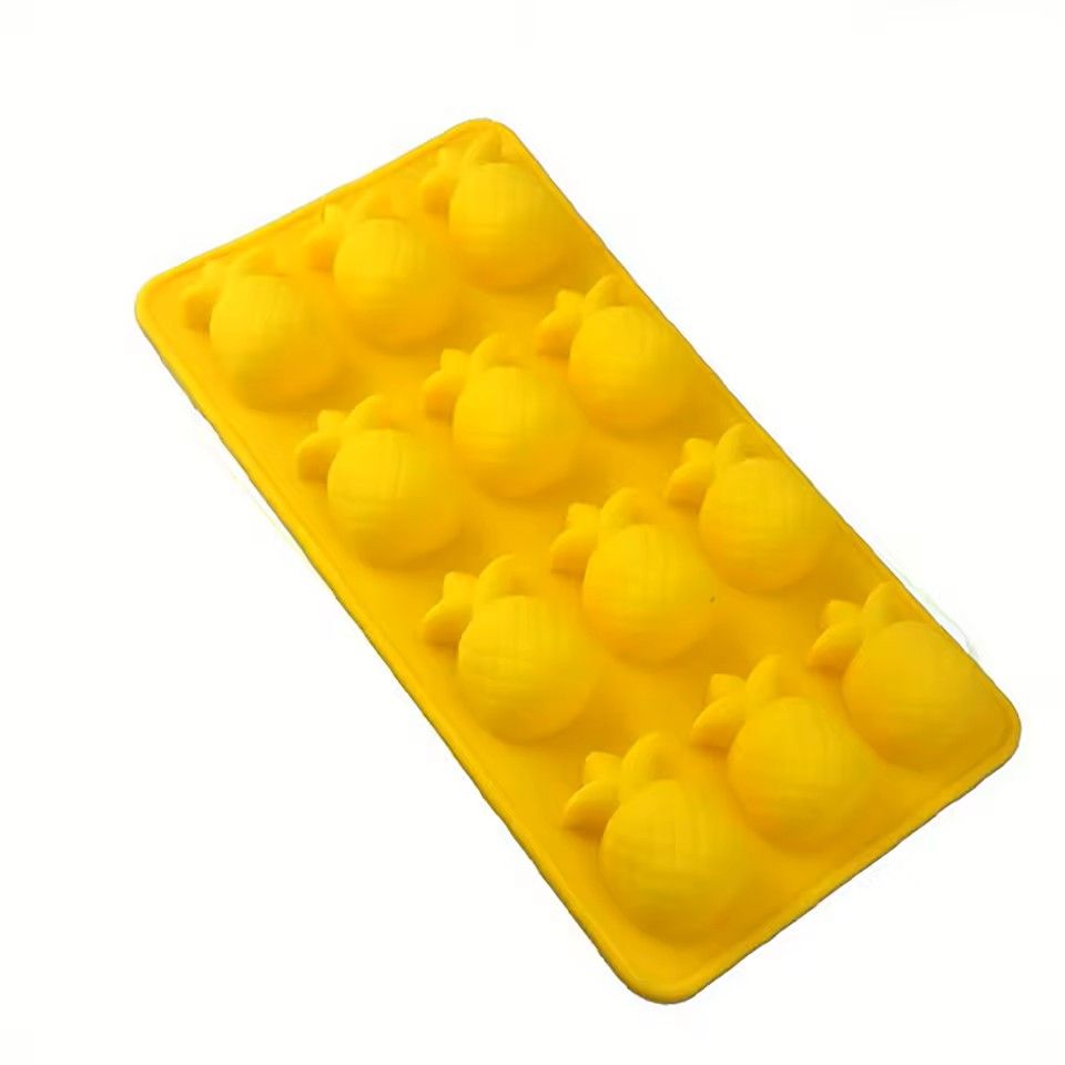 Hawaiian Cactus Pineapple Flamingo Silicone Ice Cube Tray Food Grade Flexible Ice Mold 4