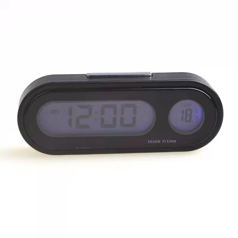 MiniCar Pro Dashboard Clock  Thermometer  Precision 2in1 LCD Auto Accessory 1