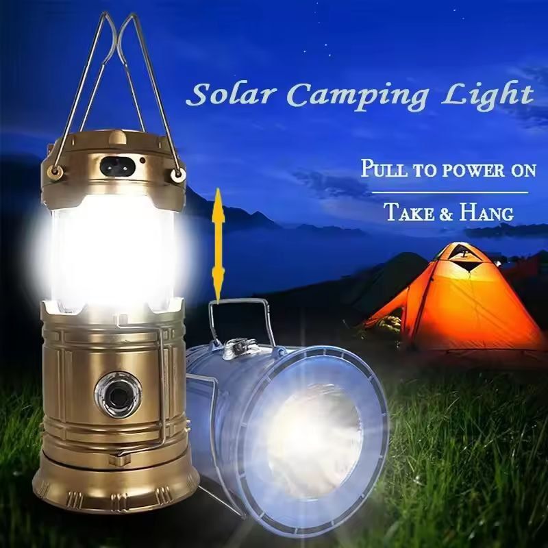 AllinOne Solar Camping Lantern  Waterproof Emergency Work Light 8