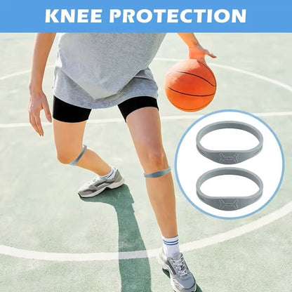 2PCS Compression Knee Pad Patella Strap High Elasticity Shock Absorbing Sports Knee Stabilizer
