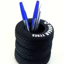 Tire Shaped Pen Holder Novelty Car Tire Desk Organizer And Storage Box For School And Office 2