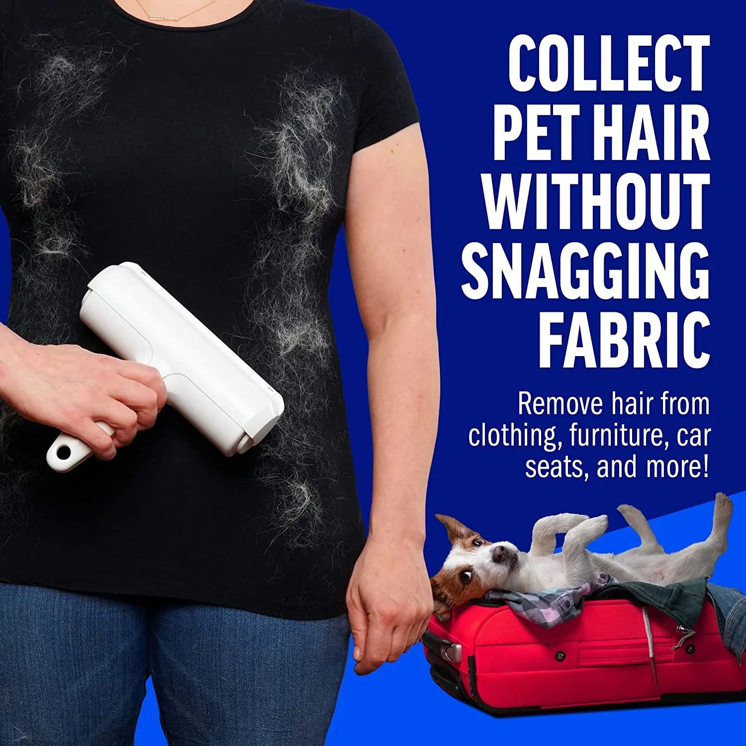 Pet Hair Remover Roller With Self Cleaning Base 5