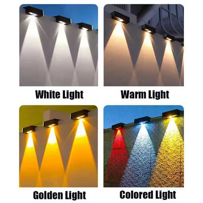 SolarGlow Ultra Square Outdoor Wall Light  Wireless IP65 Waterproof Solar Wall Light For Garden  Pa 4