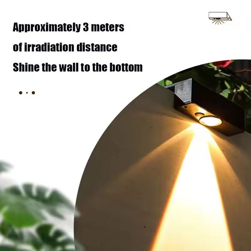 SolarGlow Ultra Square Outdoor Wall Light  Wireless IP65 Waterproof Solar Wall Light For Garden  Pa 6