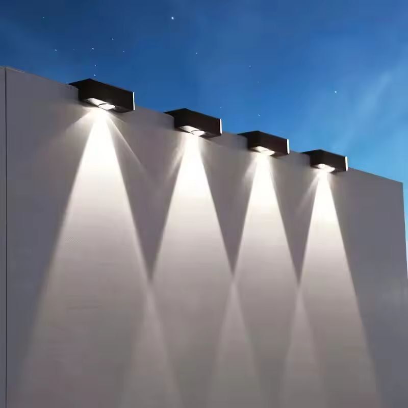 SolarGlow Ultra Square Outdoor Wall Light  Wireless IP65 Waterproof Solar Wall Light For Garden  Pa 2