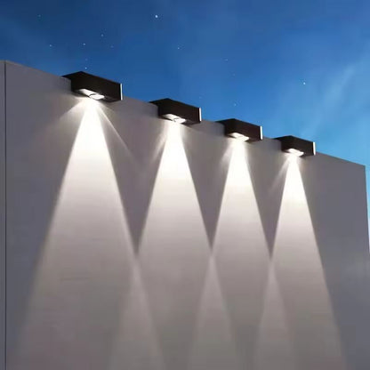 SolarGlow Ultra Square Outdoor Wall Light  Wireless IP65 Waterproof Solar Wall Light For Garden  Pa 2