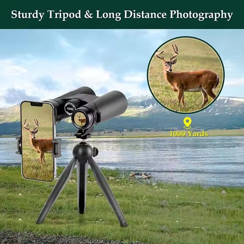Compact Pro 500 By 25 Folding LongDistance Vision Binoculars  Premium Portable HD Zoom Binoculars 2