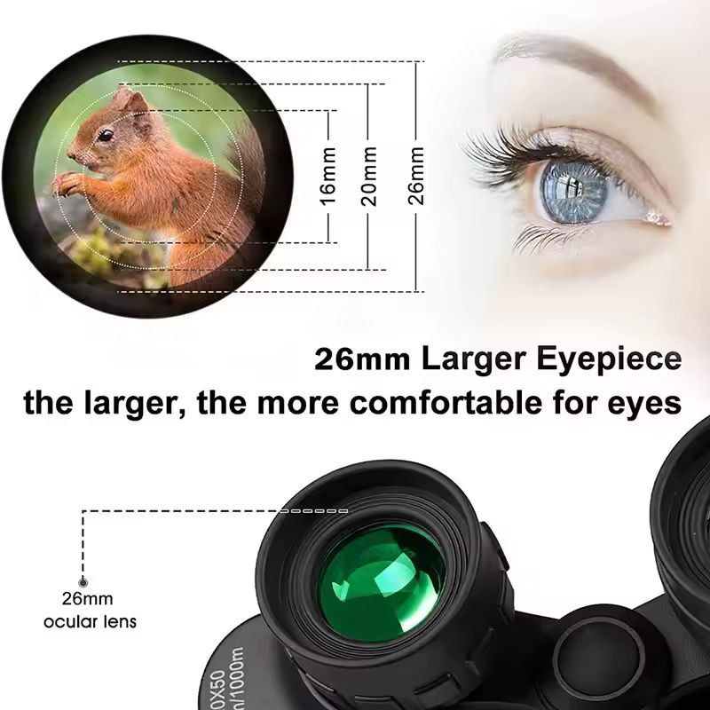 Compact Pro 500 By 25 Folding LongDistance Vision Binoculars  Premium Portable HD Zoom Binoculars 5