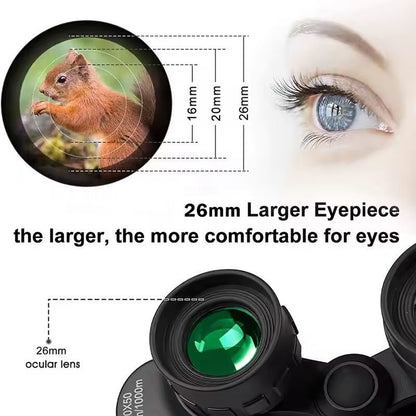 Compact Pro 500 By 25 Folding LongDistance Vision Binoculars  Premium Portable HD Zoom Binoculars 5