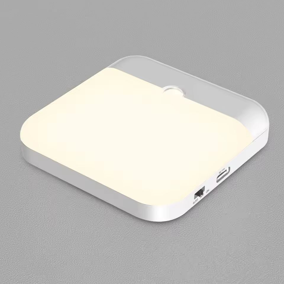 MotionDetect USB Rechargeable Motion Sensor LED Square Lamp For Kitchens Bedrooms  Stairways 3