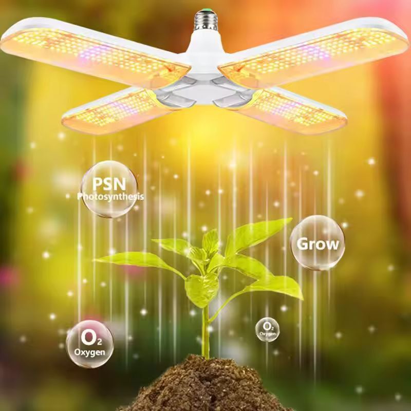 IndoorGarden Pro E27 FullSpectrum Foldable LED Grow Lamp 24 W36 W48 W 1