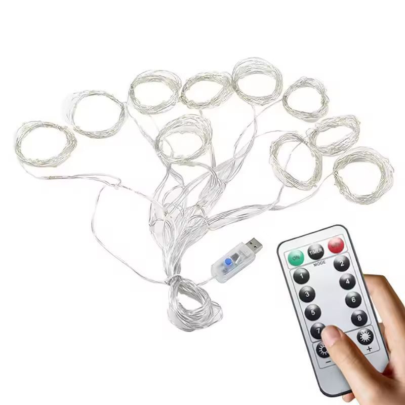 Enchanted Rainbow LED Curtain Lights  USB Fairy String Lights For Bedroom Wedding  Festive Decor 2