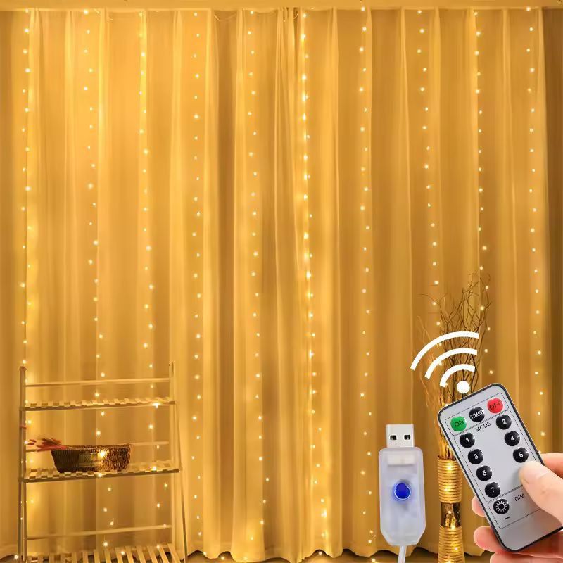 Enchanted Rainbow LED Curtain Lights  USB Fairy String Lights For Bedroom Wedding  Festive Decor 6