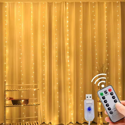 Enchanted Rainbow LED Curtain Lights  USB Fairy String Lights For Bedroom Wedding  Festive Decor 6