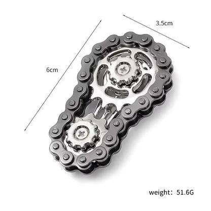 ChainDrive Mechanical Flywheel Metal Fidget Spinner For Anxiety Relief 5
