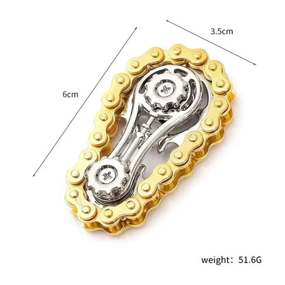 ChainDrive Mechanical Flywheel Metal Fidget Spinner For Anxiety Relief 8
