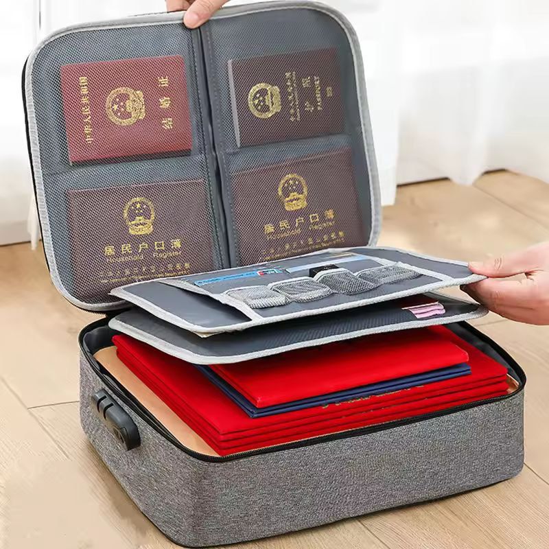 SmartDocs 3Layer File Organizer Briefcase  Premium Document Organizer  Travel File Folder Holder Ba 1